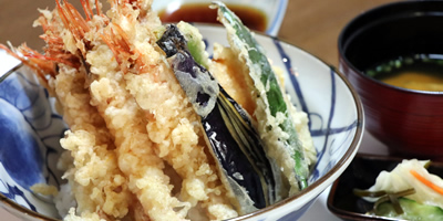 甘海老の天丼（10食限定）/Sweet shrimp(Amaebi) Tendon